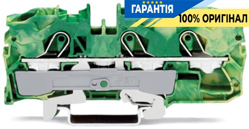 Wago 2010-1307 Клемма 3-проводная заземления желто-зеленая 10(16)м2