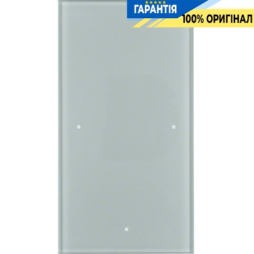 Скляний сенсор 1-канальний, алюміній, Berker TS Sensor 168107