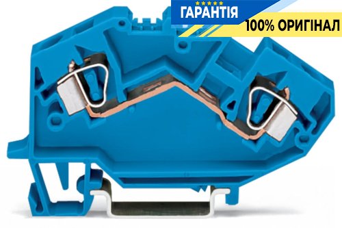 Wago 782-604 Клемма синяя проходная 2-проводная 6 м²