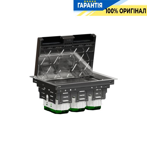 Лючок підлоговий металевий 6 модулів (L) Schneider Electric Unica System+ SE INS52123