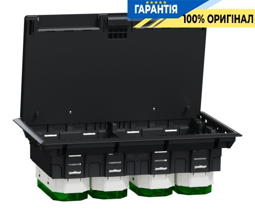 Підлоговий лючок, пластиковий, 12 модулів (XL), Unica System+ SE INS52126