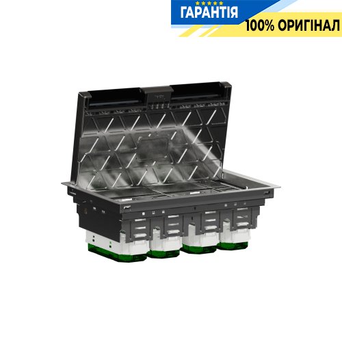 Напільний лючок, металевий, 12 модулів (XL), Unica System+ Schneider Electric INS52127