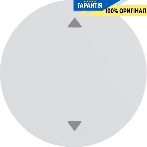 Клавиша 1-я с символом «стрелки», полярная белизна (глянцевый), R.1, R.3, Berker 16202049