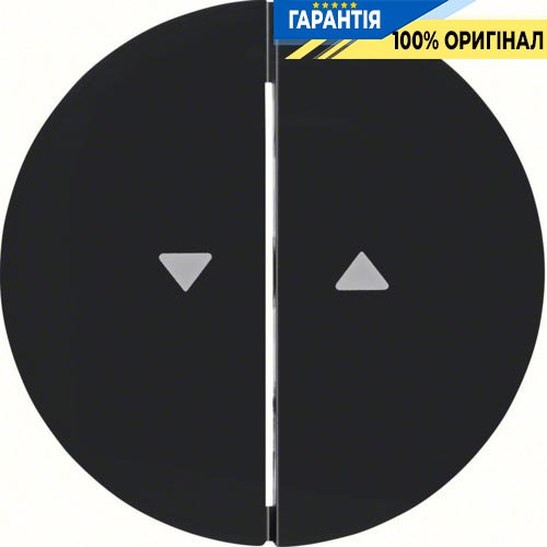Клавиша 2-я с символом «стрелки», цвет черный, R.1, R.3, Berker 16252045