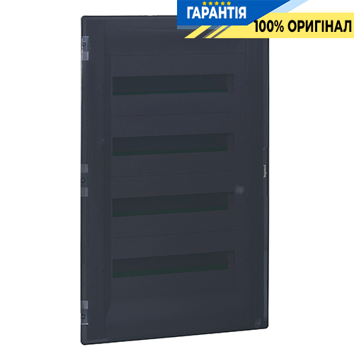 Щит вбудований пластиковий Legrand Practibox³ 401759, 72 модуля, прозорі двері, клеми E N