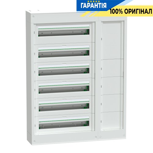 Щит PrismaSeT S навісний з розподільним каналом, 6 рядів по 24 модуля, Schneider Electric LVSSD624