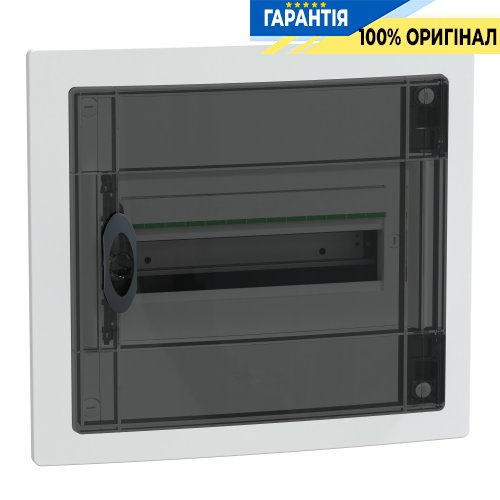 Розподільний щит врізний, 1 ряд, 13 модулів, димчасті двері, PrismaSeT XS, SE LVSXP113