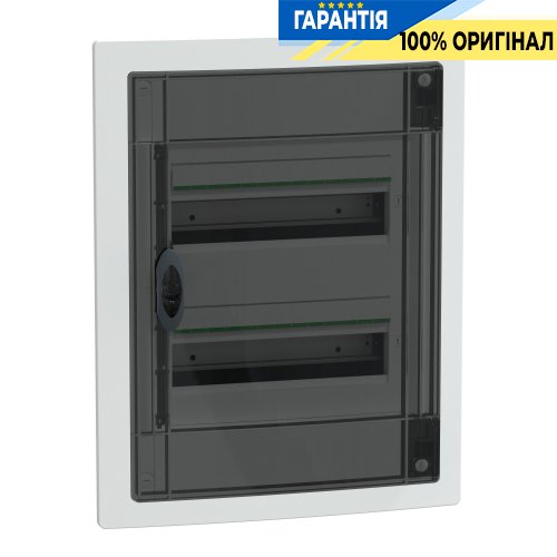 Розподільний щит врізний, 2 ряди по 13 модулів, димчасті двері, PrismaSeT XS, SE LVSXP213