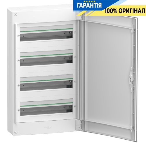 Щит распределительный навесной Schneider Electric PrismaSeT XS, белые двери, 4 ряда по 18 модулей, LVSXQ418
