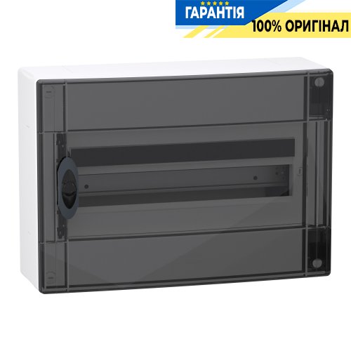 Schneider Electric PrismaSeT XS щит розподільний навісний, 1 ряд, 18 модулів, димчасті двері, LVSXR118