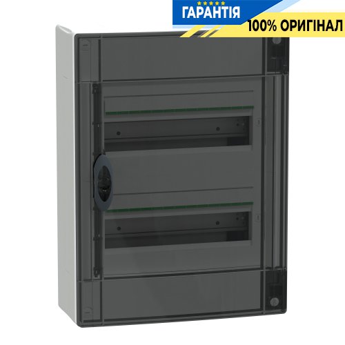 Розподільний щит навісний, 2 ряди по 13 модулів, димчасті двері, PrismaSeT XS, SE LVSXR213