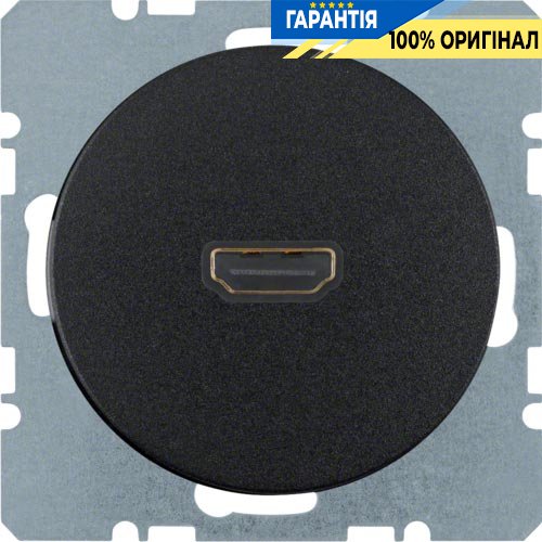 HDMI-розетка, черный, «R.1» ,«R.3» Berker 3315422045