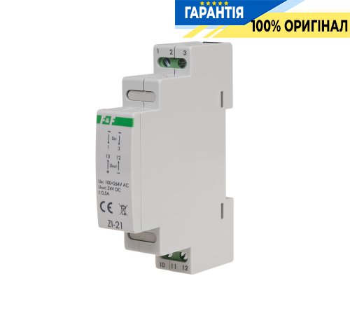 Блок живлення F&F ZI-21, DIN 100-264В AC / 24В DC 0,5А (12Вт)