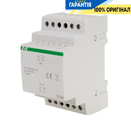Імпульсний блок живлення F&F ZI-24 24V 1,25A 30W 100-264VAC