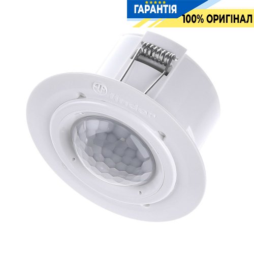 Датчик движения и присутствия Finder 18.31.8.230.0031 1NO 10A AgSnO2 360°/110° потолочный скрытый/открытый монтаж