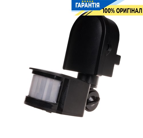 Датчик руху настінний F&F DR-05B-24V 24VAC/DC 5А 180° IP44 чорний