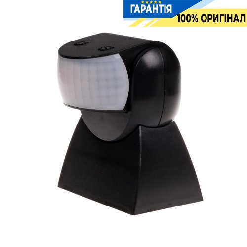 Датчик руху F&F DR-04B накладний 160°/45°, 230В/5А, IP65, чорний