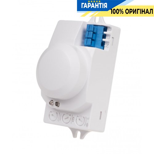 Датчик движения микроволновый F&F DRM-01-24V 360° 24V AC/5А IP20 накладной белый