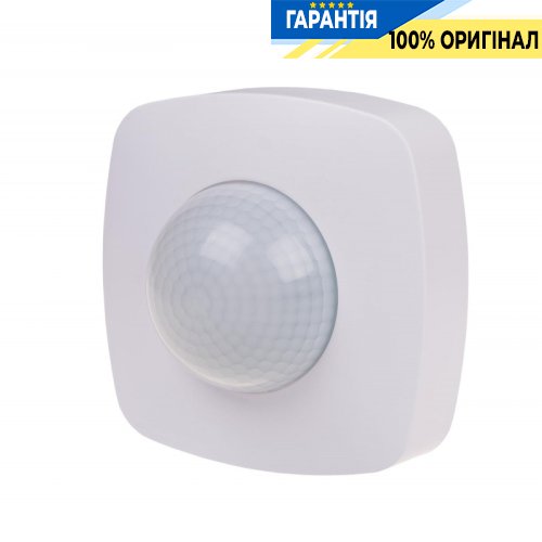 Датчик движения F&F DR-09 накладной 360° 230В 10А IP20 с функцией присутствия, белый