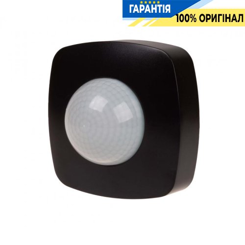 Датчик руху F&F DR-09B накладний 360° 230В 10А IP20 з функцією присутності, чорний
