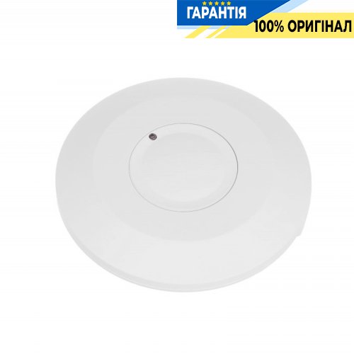 Датчик движения микроволновой F&F DRM-08, 360°, 180-253В, 10А, IP20, накладной, белый