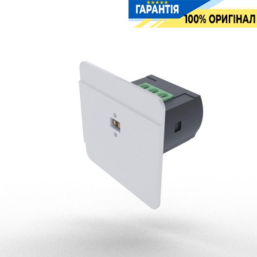 Лазерний датчик руху для сходів F&F DRL-12-1, 12-24VDC, 50Вт, IP40, монтаж ø35 мм, білий