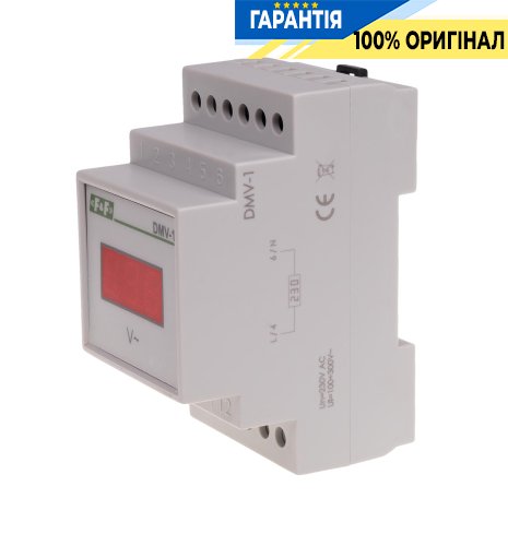 Вольтметр DMV-1 F&F цифровий для вимірювання напруги, артикул DMV-1, надійний та зручний у використанні