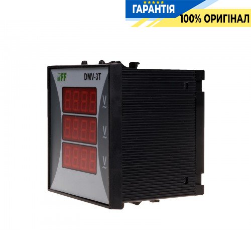 Вольтметр DMV-3T F&F для вимірювання напруги, надійний та зручний у використанні, артикул DMV-3T