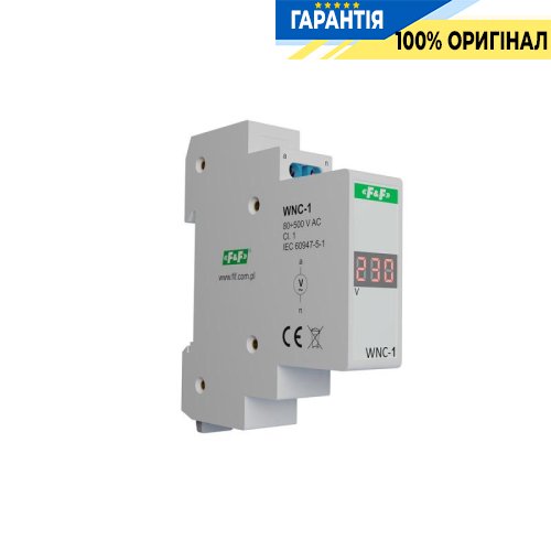 Индикатор напряжения однофазный WNC-1 F&F, артикул WNC-1 для контроля сети