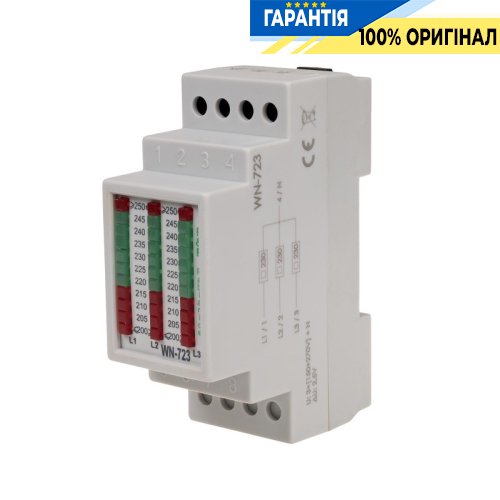 Линейный индикатор напряжения WN-723 F&F трехфазный 3х380V/AC+N