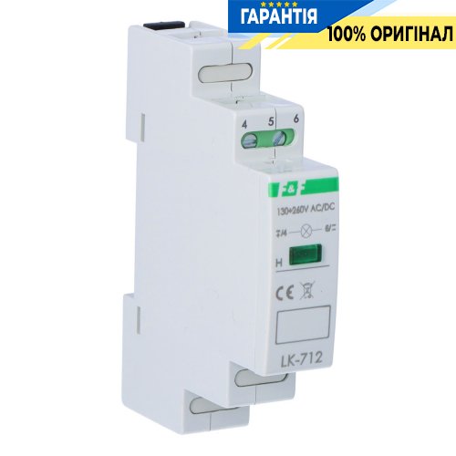Индикатор напряжения LED зеленый 130-260В LK-712G-130-260V F&F