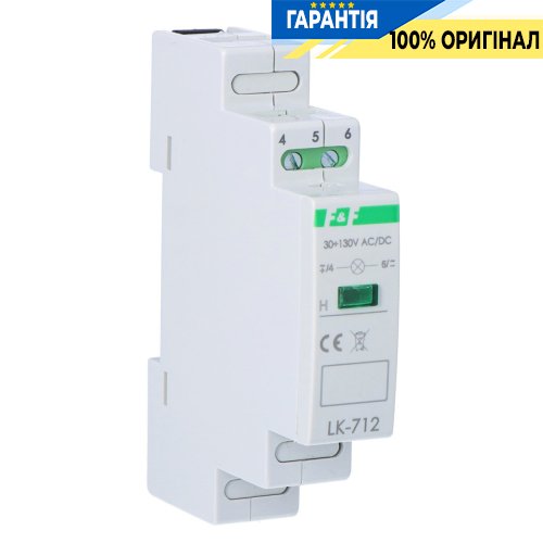 Индикатор напряжения LK-712G-30-130V с зеленым LED, 130В, F&F