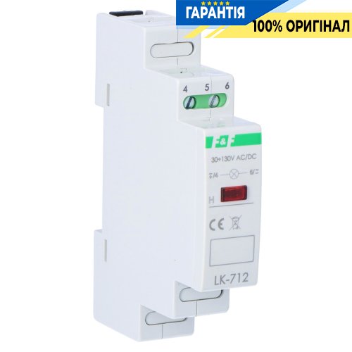 Индикатор напряжения LK-712R-30-130V с красным LED, 130В, F&F