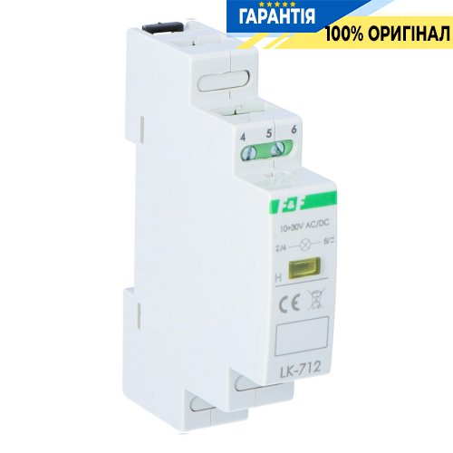 Индикатор напряжения LED желтый 10-30В LK-712Y-10-30V F&F, артикул LK-712Y-10-30V