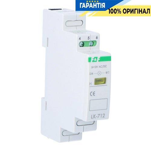 Индикатор напряжения LED желтый LK-712Y-5-10V F&F с артикулом LK-712Y-5-10V для контроля напряжения