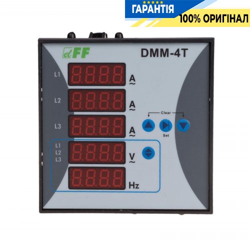 Цифровой трехфазный щитовой мультиметр F&F DMM-4T с точными измерениями