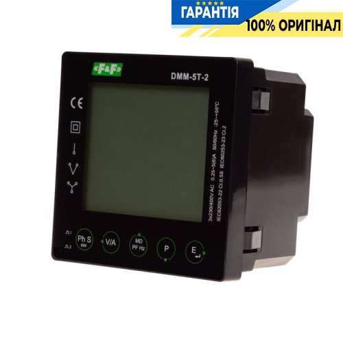 Анализатор параметров сети F&F DMM-5T-2 щитовой с интерфейсом Modbus RTU