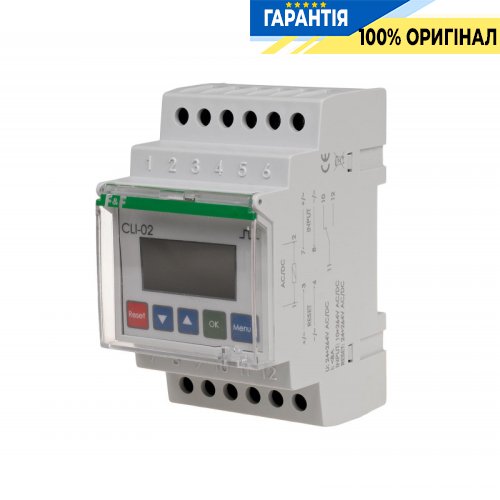 Счетчик импульсов F&F CLI-02 24-264В AC/DC 1xNO/NC 8А программируемый