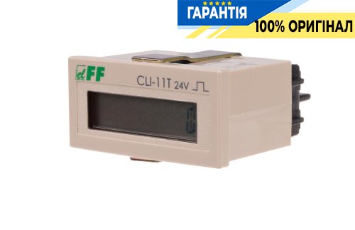 Счетчик импульсов CLI-11T-24V F&F, щитовой, питание 4-30 В DC, артикул CLI-11T-24V