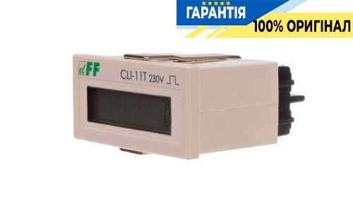 Счетчик импульсов щитовой CLI-11T F&F, 230V AC, код поставщика CLI-11T