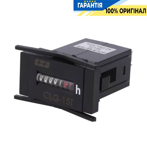 Счетчик моточасов 230V AC/DC CLG-15T F&F, щитовой, точный учет времени работы