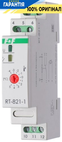 Регулятор температури F&F RT-821-1 DIN 1ПК 16А 230V/AC, діапазон -4…+5°C