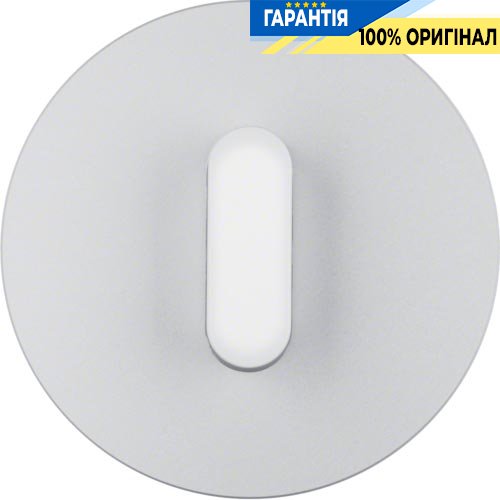 Центральна панель вимикача з ручкою, алюміній/полярна білизна, Berker R.Classic 10012074