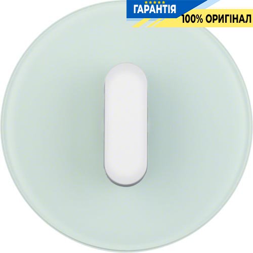 Центральна панель вимикача з ручкою, скло/полярна білизна, Berker R.Classic 10012083