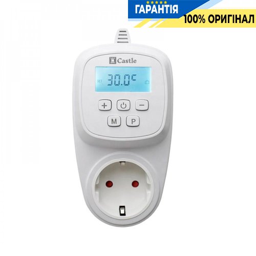 Розеточный терморегулятор для обогревателей Castle AC209H-Wi-Fi с Wi-Fi управлением
