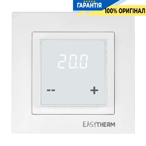 Терморегулятор EASYTHERM ET-30 для теплої підлоги, білий, 16А/3200Вт, +5..+40° IP21, код 55523