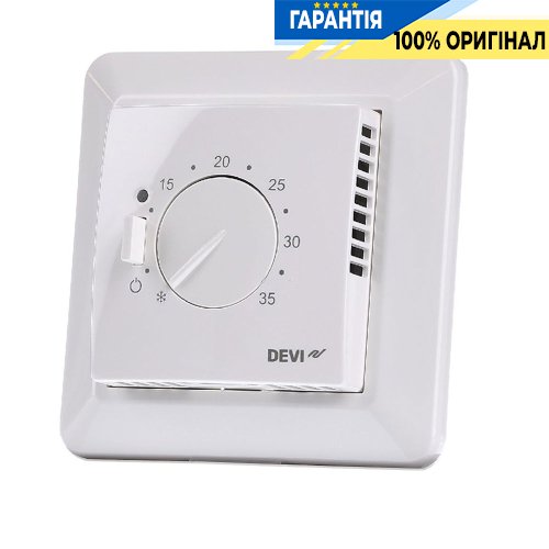 Терморегулятор Devi Devireg 531 с датчиком воздуха, 5-35 °C, 15А, 140F1034