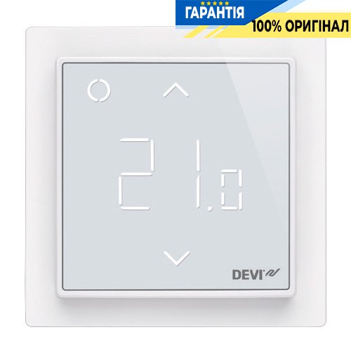 Терморегулятор електронний DEVI DEVIreg™ Smart Pure White Wi-Fi, інтелектуальний таймер, код 140F1141