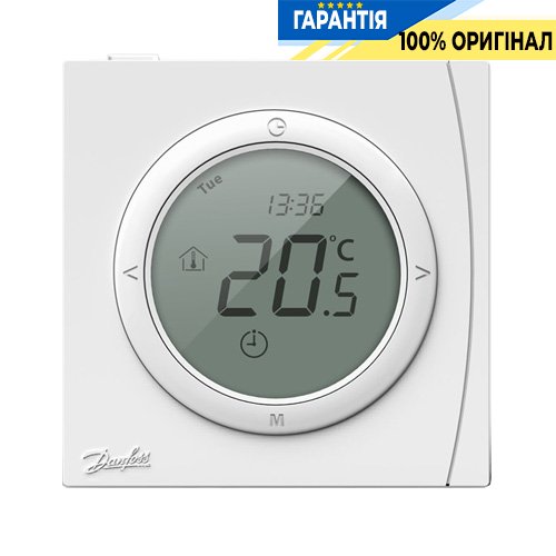 Електронний програмований терморегулятор DEVI Danfoss ECtemp™ Next Plus з таймером, код 088L0121
