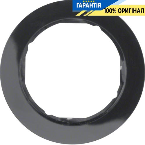 Рамка 1-а пластик/чорна (глянсовий), Berker R.Classic 10112045